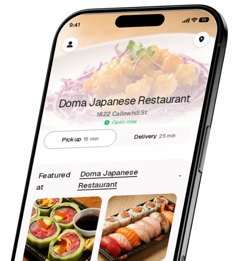 Doma Japanese Restaurant app preview