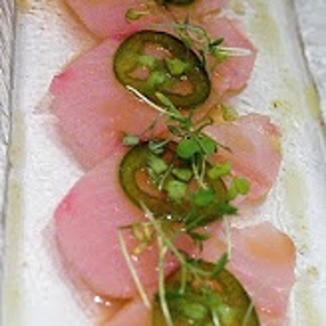 Hamachi Crudo.
