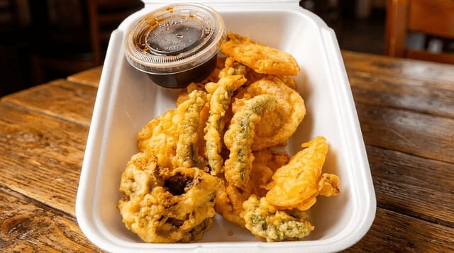 Vegetable Tempura Sampler.